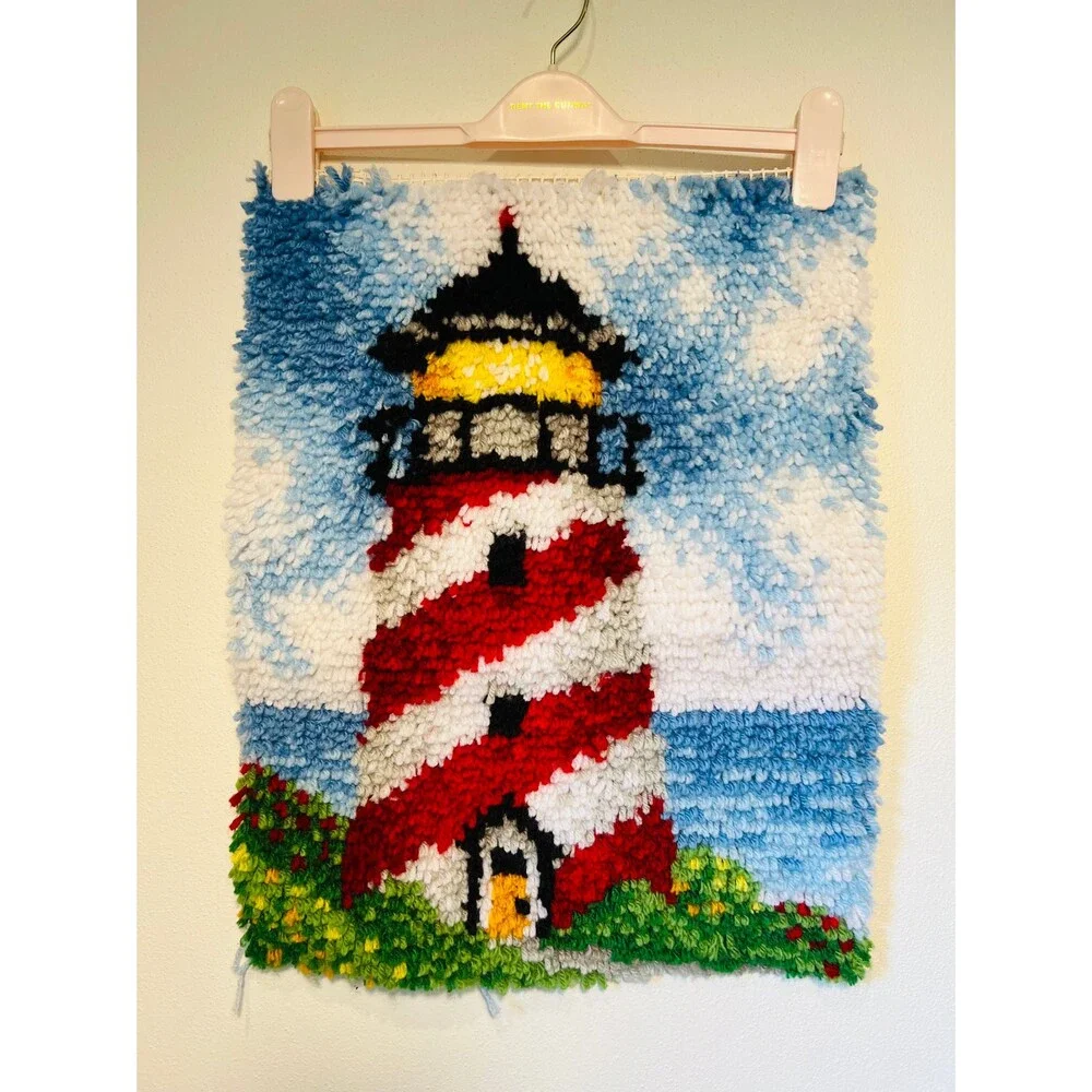 Lighthouse Fiber Art, Hook and Latch Lighthouse